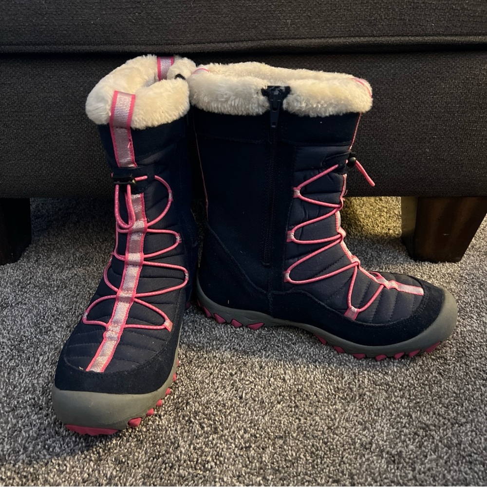 M.A.P. Sequoia Women's Winter/Snow Boots Navy & Pink 5M Faux Fur